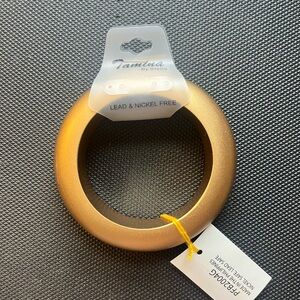 Gold Circular Bangle Bracelet